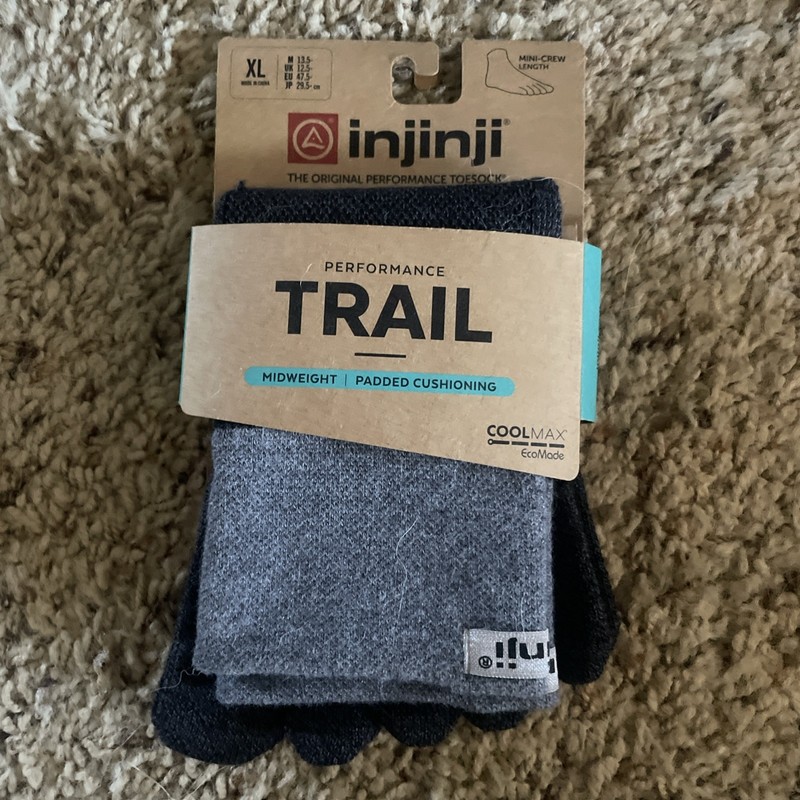 Injinji Performance Toesock Trail Mini Crew XL