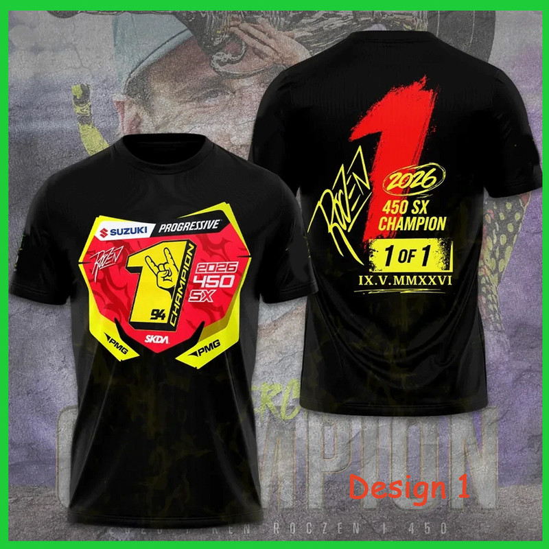 SALE 30% – Ken Roczen 450SX 2026 Champion Graphic T Shirt