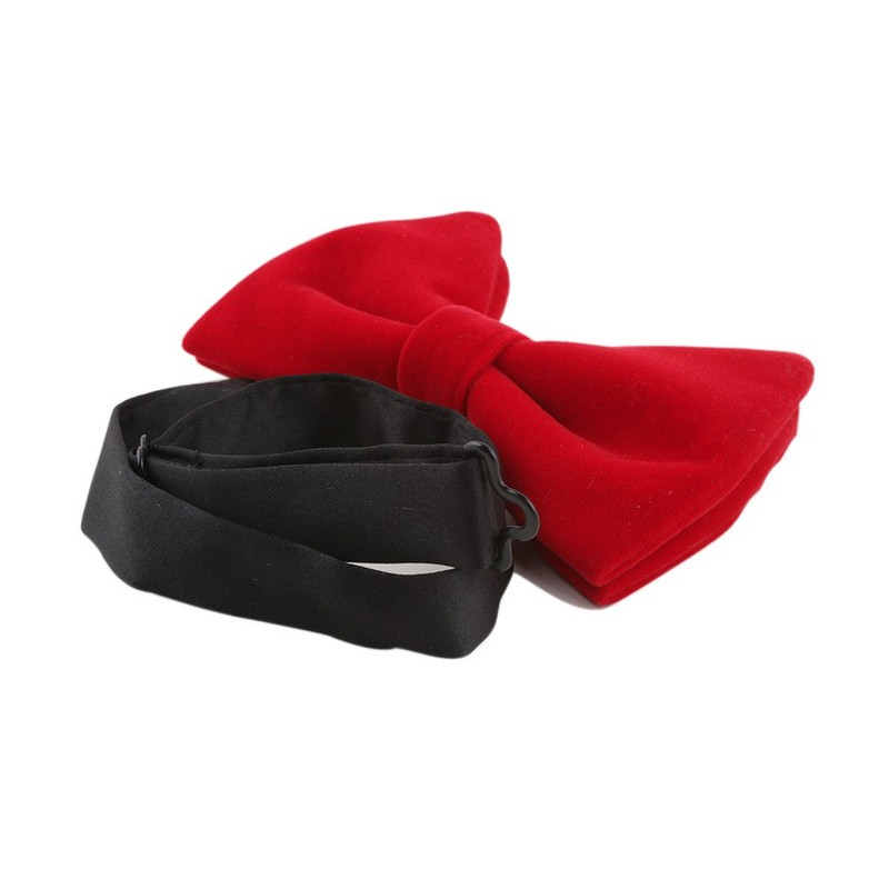 Mens Velvet Tuxedo Pre Tied Bow Tie Wedding Party Business Formal Bow Tie gallery