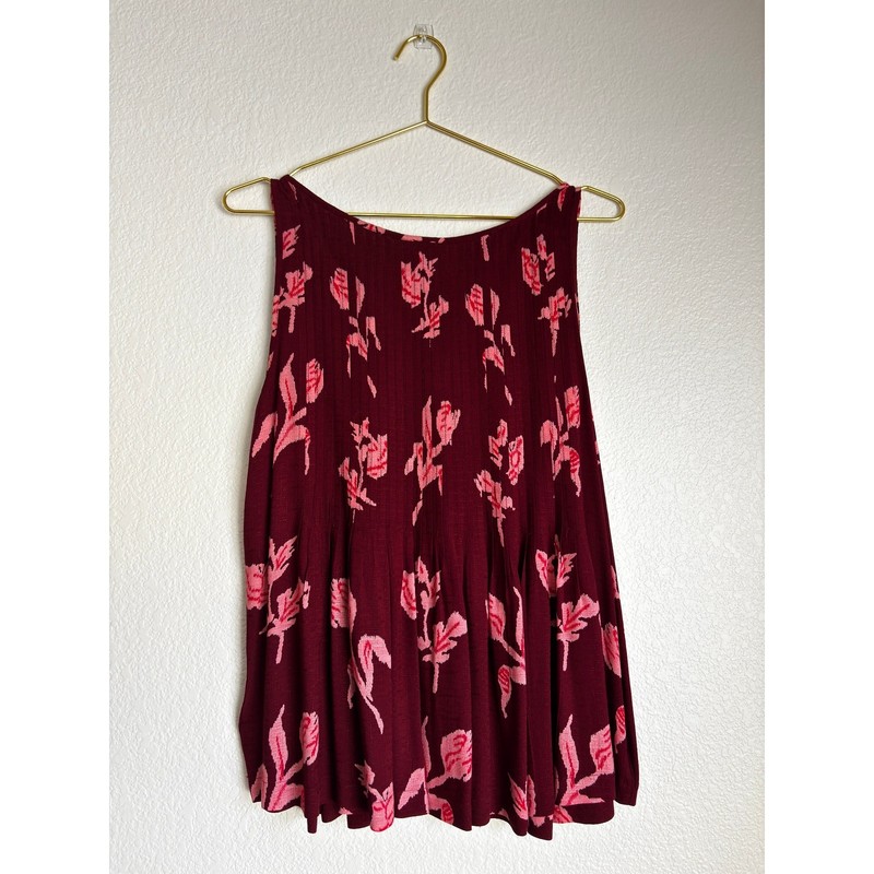 Maeve Anthropologie Pleated Button Front Sleeveless Rayon Blouse Top — 10 gallery