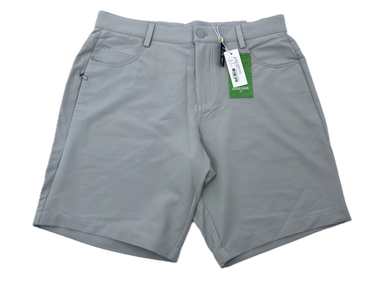 $98 Golf Linx Men’s 5 Pocket Golf Shorts 9″ – Cement – Size 34 – New With Tags