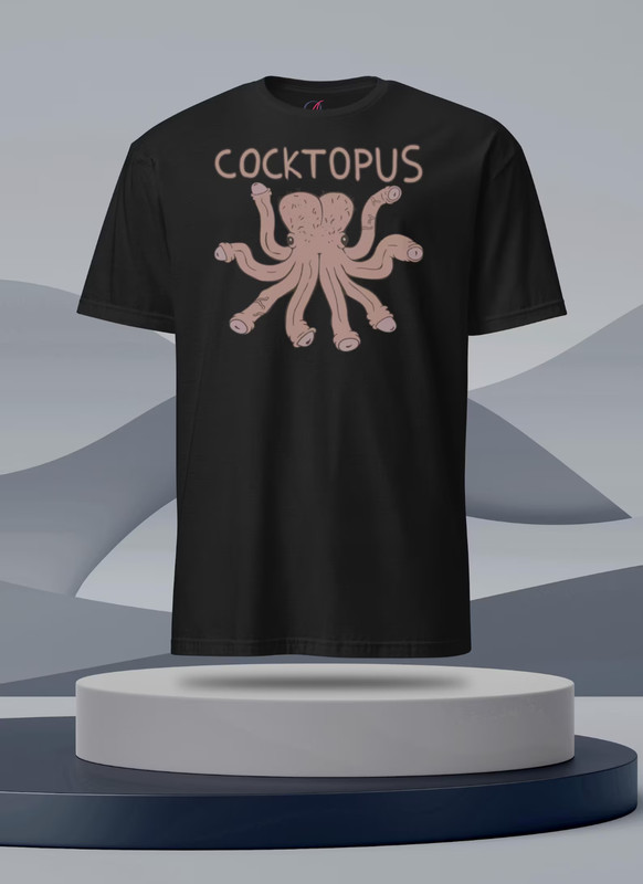 Apparel Cocktopus Funny Shirt, eat your protein shirt, humoristic shirt