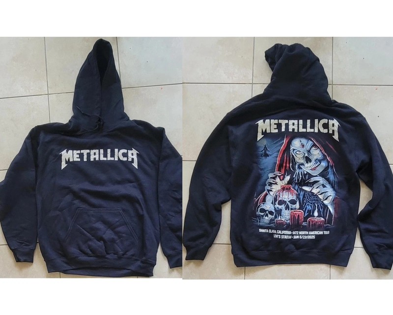 Metal lica Santa Clara 2025 Night 2 June 22 Levis Stadium Hoodie S-5XL Reprint