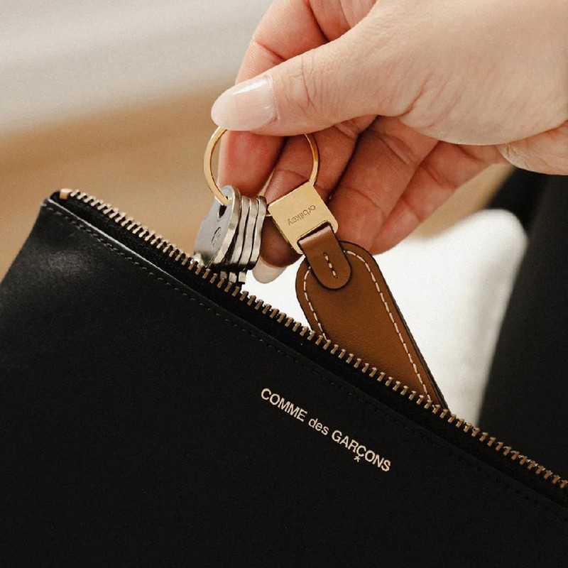 Orbitkey Loop Leather Keychain | Premium Leather Minimalist Key Ring gallery