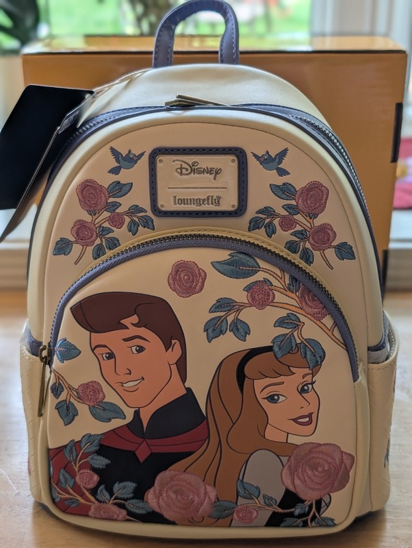 Loungefly Sleeping Beauty Aurora & Phillip Roses Mini Backpack – Disney NWT