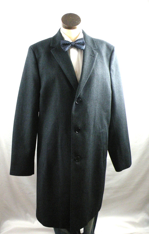 NWT Joseph Abboud Coat Mens 42R Wool Blend Herringbone Lined Overcoat