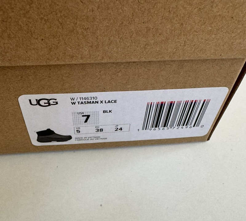 UGG WOMEN TASMAN X LACE BLACK SLIP ON MOCCASIN SHOES US 7 / EU 38 / UK 5 gallery