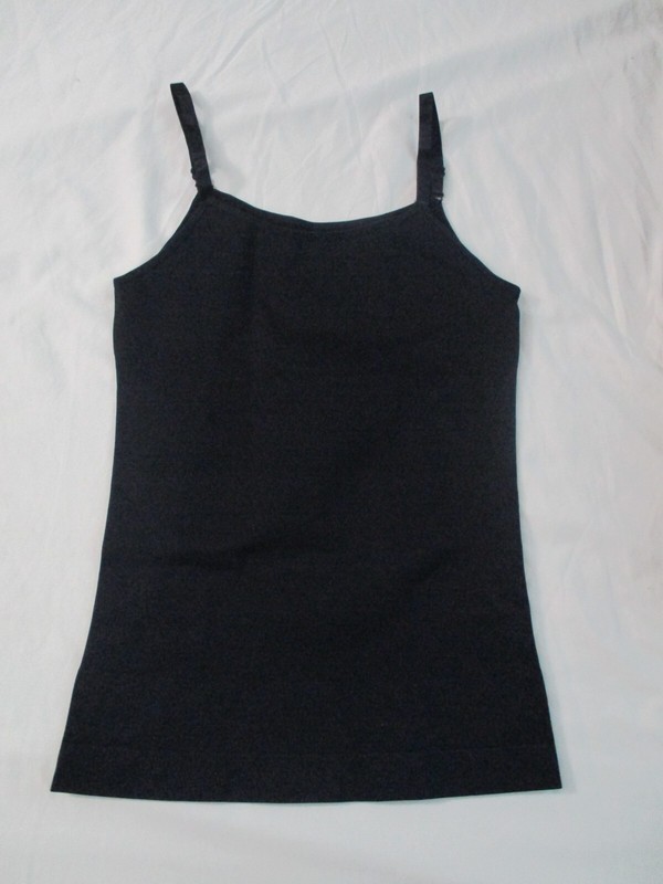 Empetua by Shapermint Womens XL Scoop Neck Cami Black 62001 Shaping Compression