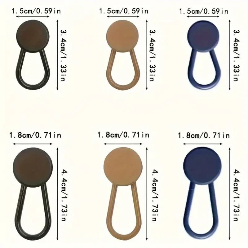 12Pcs Button Extenders For Jeans Pants Waistband Expander Pants Waist Extension gallery