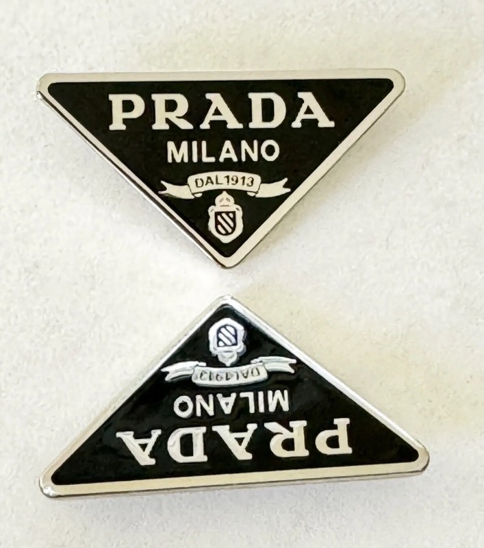 Prada 13ZS 14ZS Sunglasses Triangle Logo Replacement Parts Black Silver 1-Pair gallery