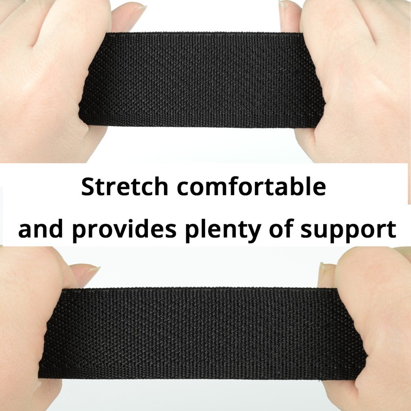 Adjustable Belt Plus Size 47-75'' Men Elastic Stretch Nylon Web Slide Buckle gallery