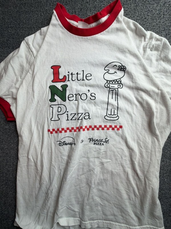 Disney x Prince St. Pizza Home Alone Little Nero's Pizza Ringer T-Shirt gallery