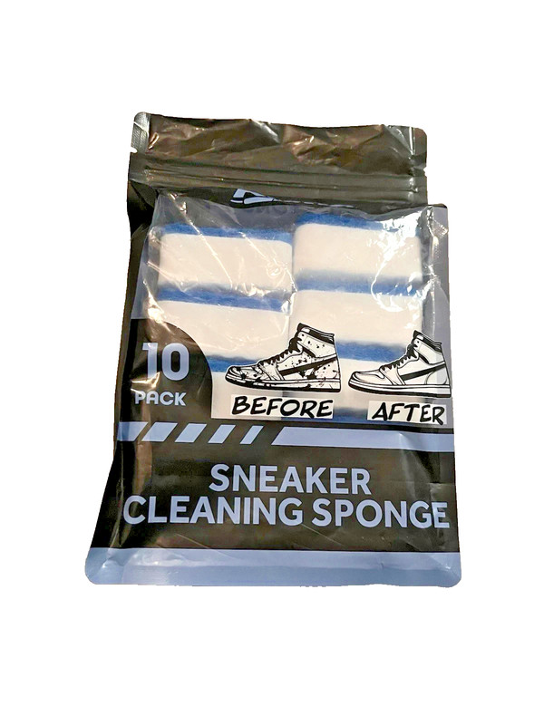 10 pk Shoe / Sneaker Cleaning Sponge Reusable Multi-Purpose Foam Pads NEW BX276