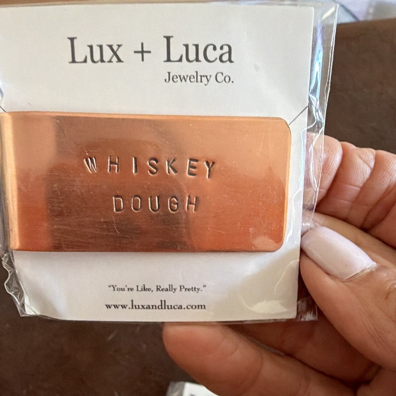Lux + Luca Jewelry Co. Stamped Metal Money Clip, Solid Gold/Copper gallery