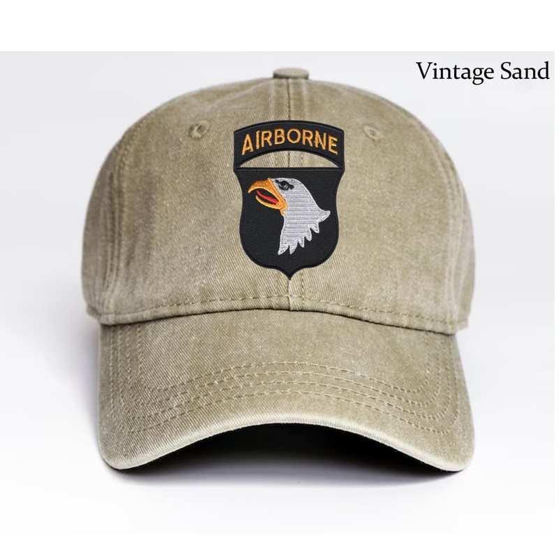Embroidered Hat 101st Airborne Division, Veteran Cap, Trucker Hat, Baseball Cap