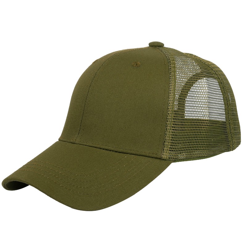 Falari Trucker Hat Baseball Cap Structured Plain Design 6 Panel Adjustable Size