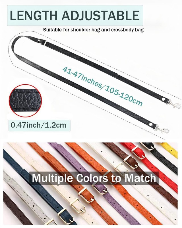 Leather Straps Replacement for Handbags,Purse Strap, Purse Straps Crossbody R... gallery