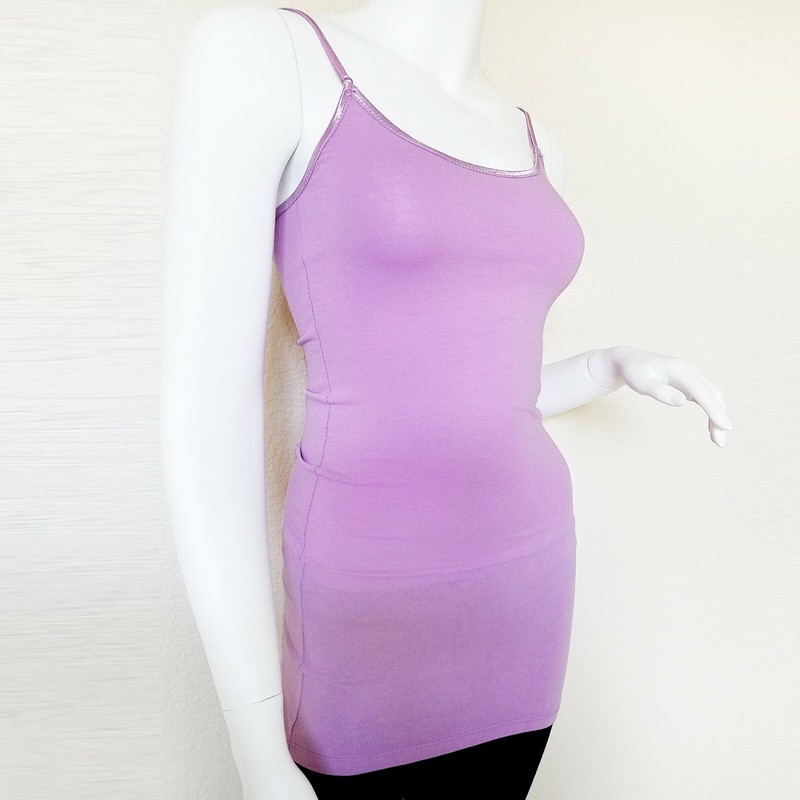 Bozzolo Tank Top Adjustable Spaghetti Strap Cami Junior Plus Size 1X 2X 3X gallery