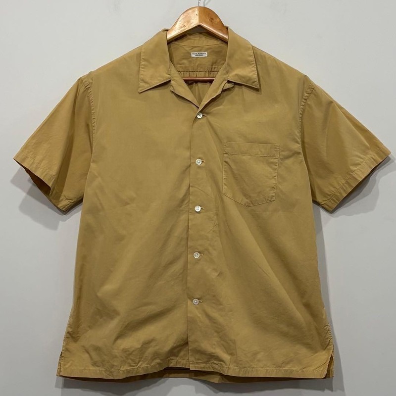 Phigvel Open Collar Box Wide Work Shirt Size M – Solid Color