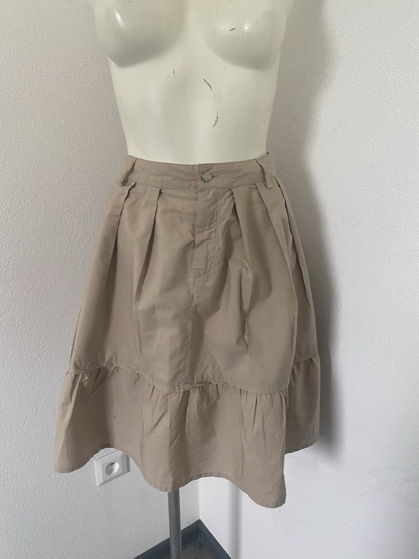 Drycorn Mini Skirt Size L Beige Cp25