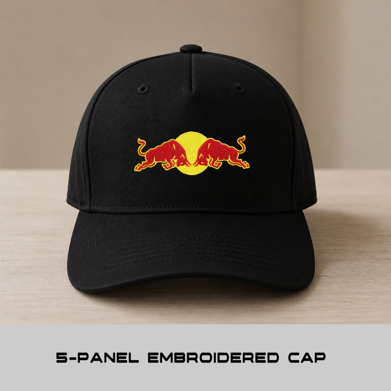 Red Bull Logo Embroidered Baseball Cap Adjustable Racing Style Gift Idea