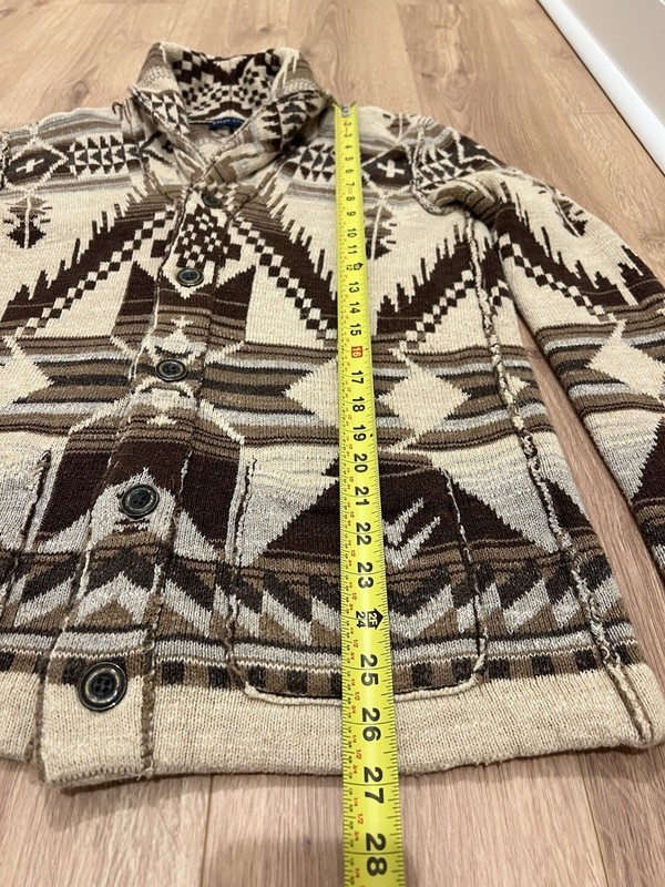 Ralph Lauren Men’s Blue Label Aztec Southwestern Navajo Cardigan Sweater Medium gallery