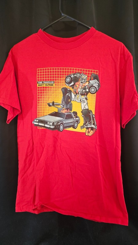 Marty McPrime – Back to the Future / Transformers Shirt – Size M