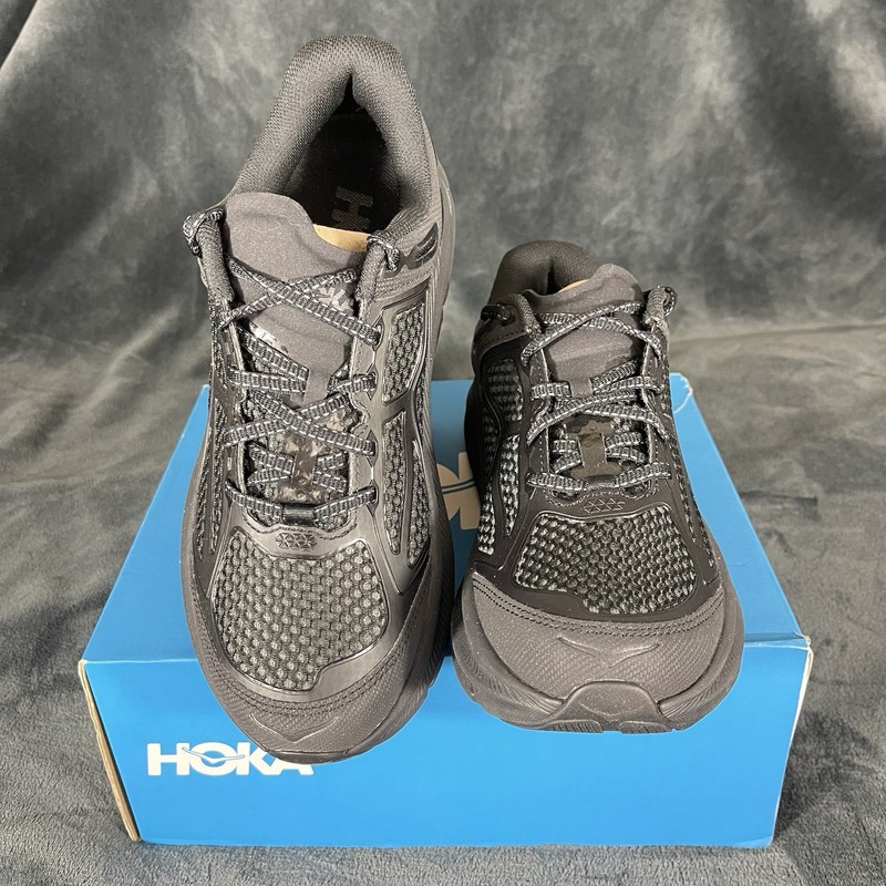 Hoka One One Clifton One9 Black Running Shoes 1155370-BBNB Unisex, Size 9W/8M