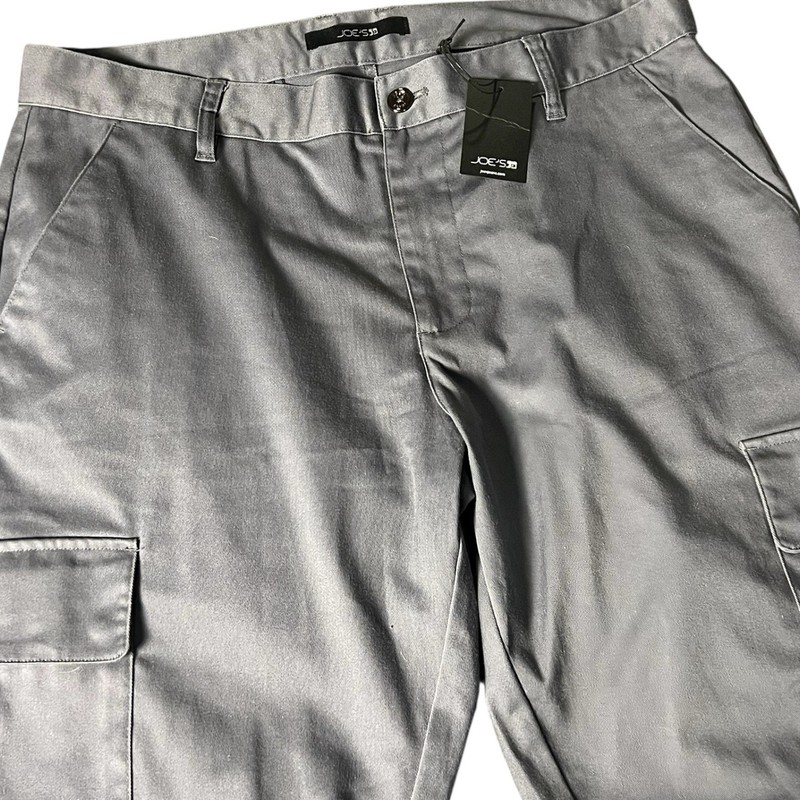 NWT Joe’s Jeans Atlas Utility Cargo Pants Men 36 Asphalt Zip Fly Button Closure