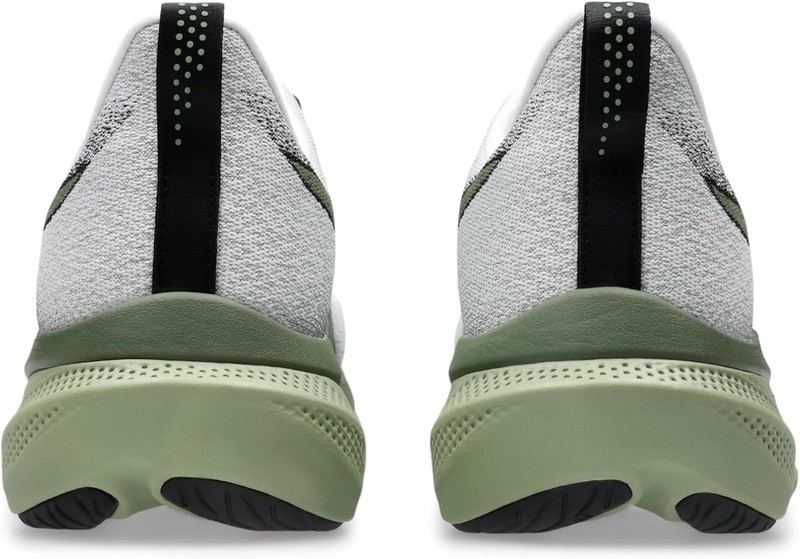 ASICS Men's GLIDERIDE MAX 2 Running Shoes, 12.5, White/Moss - White/Moss - 12.5 gallery