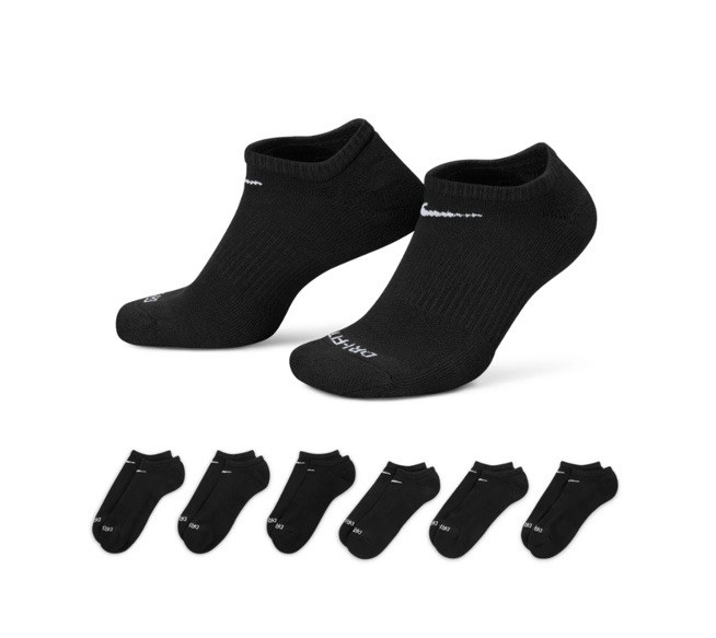 Nike Everyday Plus Cushion No Show Socks 6 Pack Mens Size 8-12 NEW SX6898-010 gallery