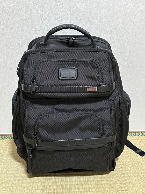 Tumi Alpha 3 Brief Pack Backpack Black Shoulder Bag Business Travel Nylon Outlet