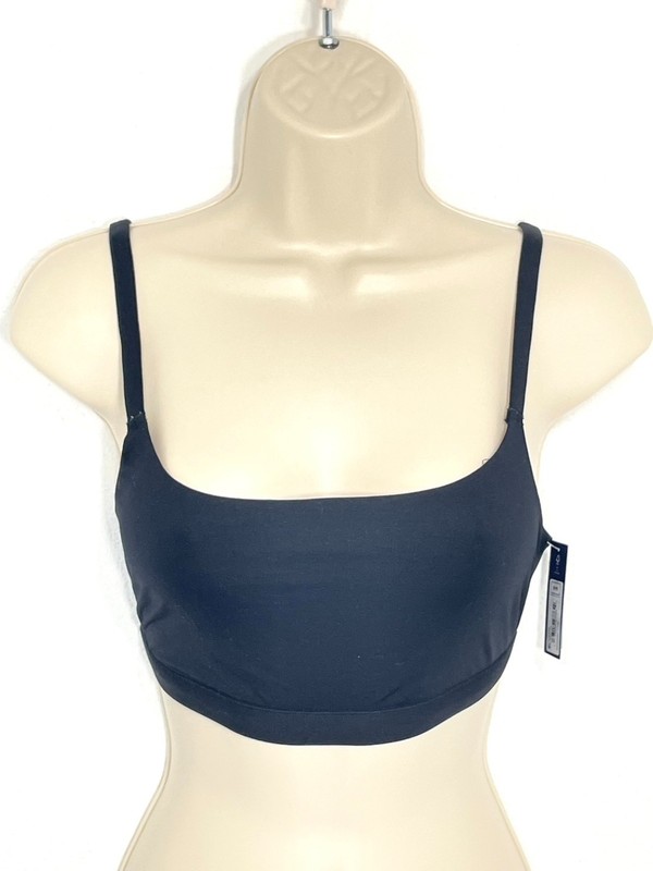 NWT GAP GapBody Women's L Super Stretch Scoop Bralette GPW01352 True Black gallery