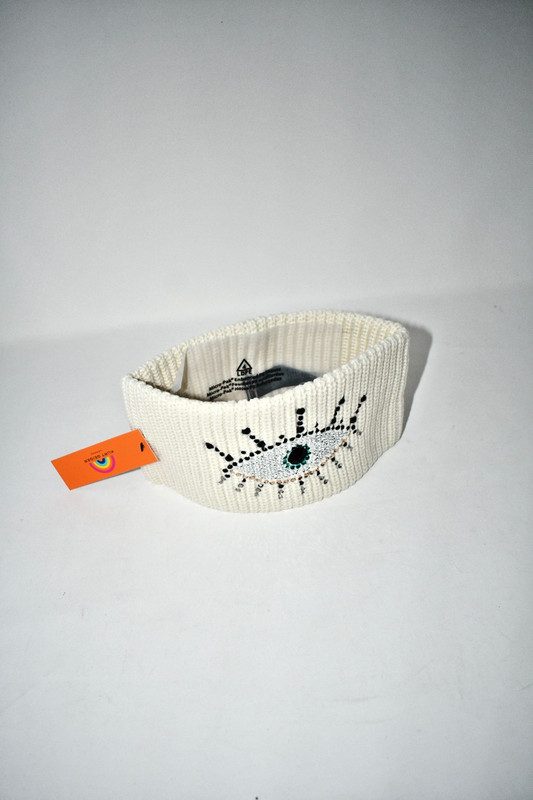 Kurt Geiger London Rainbow Evil Eye Headband in Bone #KGS100527-15 NWT