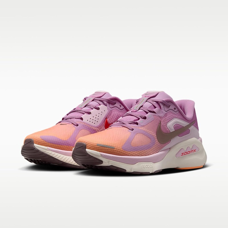 Nike Structure Plus Women's Road Running Shoes (Light Magenta/Orange Pulse/Pink gallery