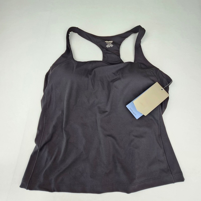 Avia SoftSculpt Women XL Black Soot Racerback Workout Tank Top AV17HQ025756 NWT