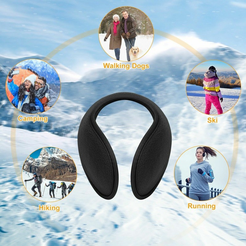 Ear Muffs Winter Ear warmers Fleece Earwarmer Men Women Behind the Head Band lot gallery