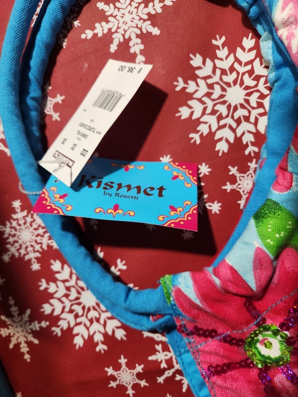 Kismet Summer Boho Large Tote Bag Purse Beach Bag Blue/Pink Sequins NEW gallery