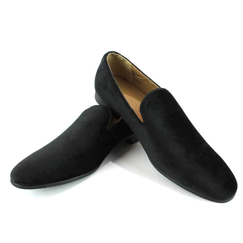 Slip On Velvet Handmade Loafers Modern Formal Men’s Dress Shoes Footwear AZAR