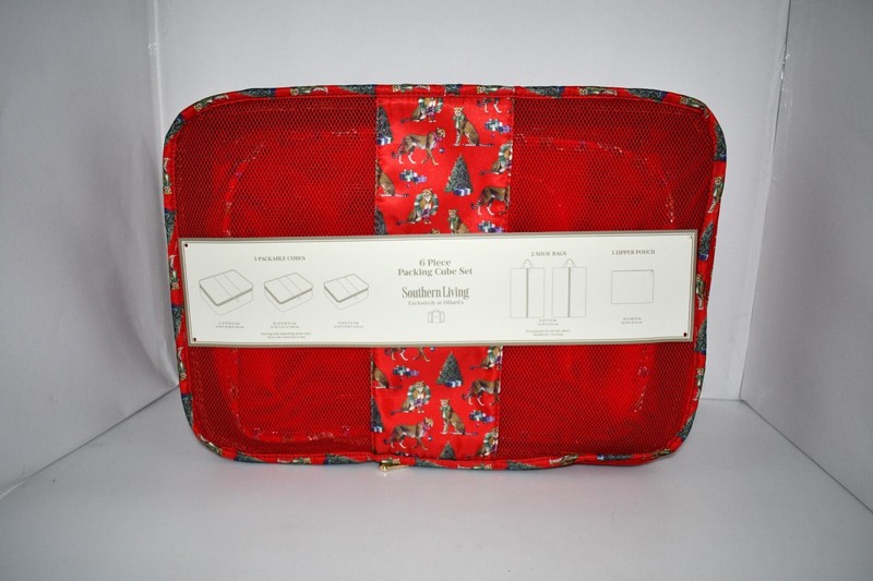 Southern Living 6-Piece Cheetah Packing Cube Set #F24PACK002 NWT