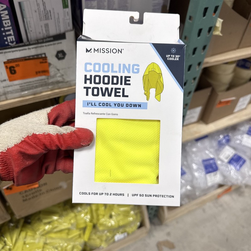 Mission 1-Size Fits Most Cooling Hoodie-Hi Vis Yellow