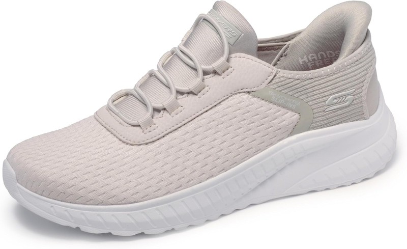 Skechers Women’s Hands Free Slip-ins Bobs Squad Chaos – in Color – Off-White – 6