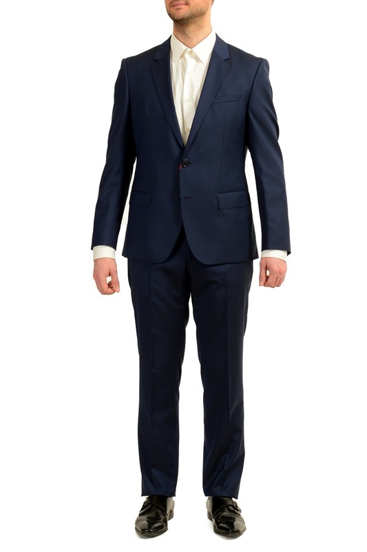 Hugo Boss Men’s “C-Huge1/C-Genius” Slim Fit Wool Two Button Suit US 38S IT 48S