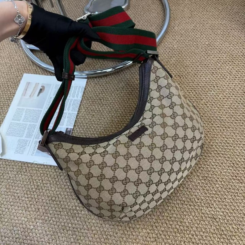 Gucci Half Moon Ophidia Monogram Crossbody GG Canvas