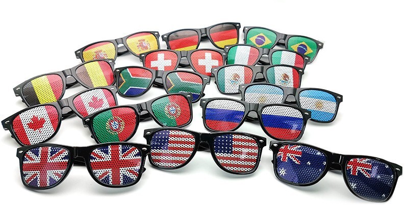 National FLAG SUNGLASSES birthday wedding party business soccer events FRAMES gallery