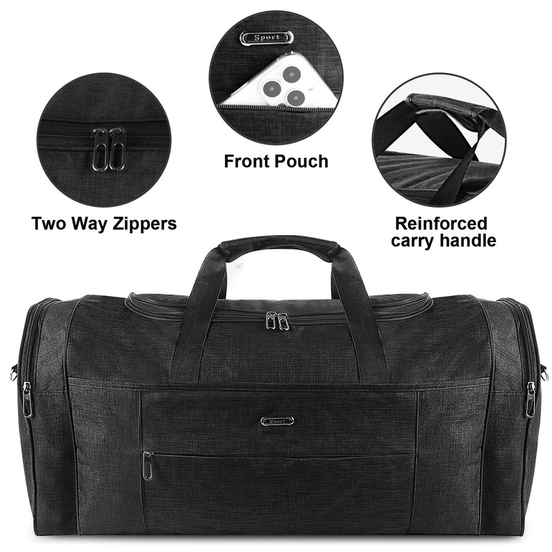 Military Canvas Duffle Bag-Heavy-Duty Gym&Travel Luggage with Shoulder Strap 92L gallery