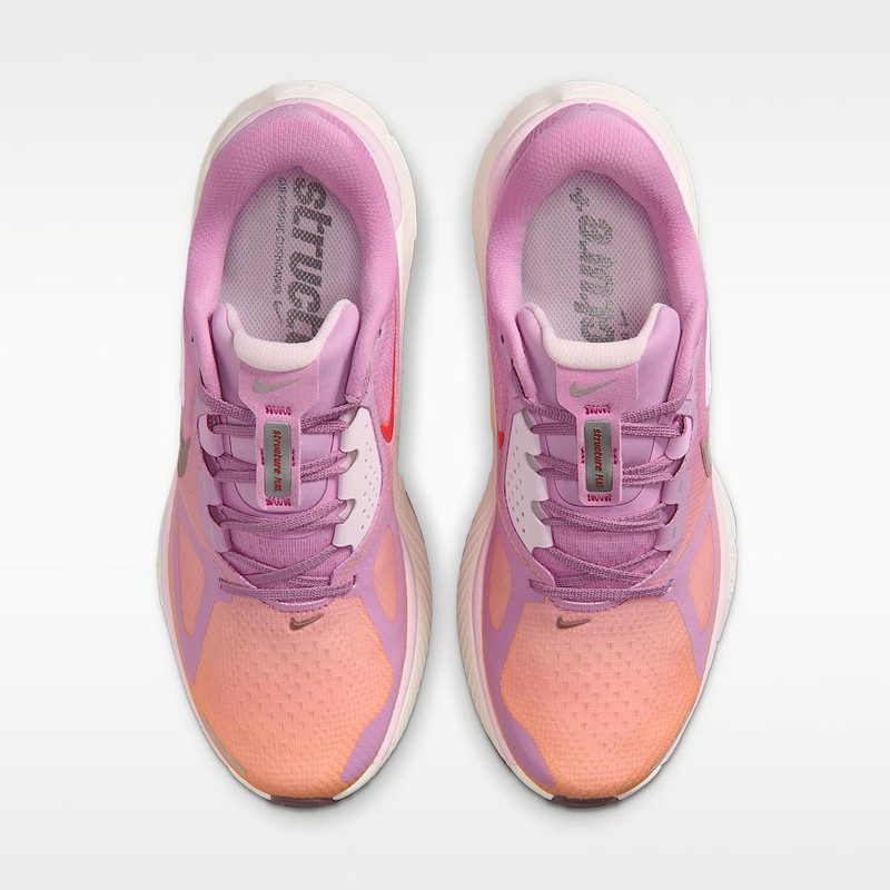 Nike Structure Plus Women's Road Running Shoes (Light Magenta/Orange Pulse/Pink gallery