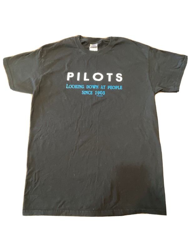 Pilots Aviation TShirt Mens M “Looking Down On People Since 1903” Gift
