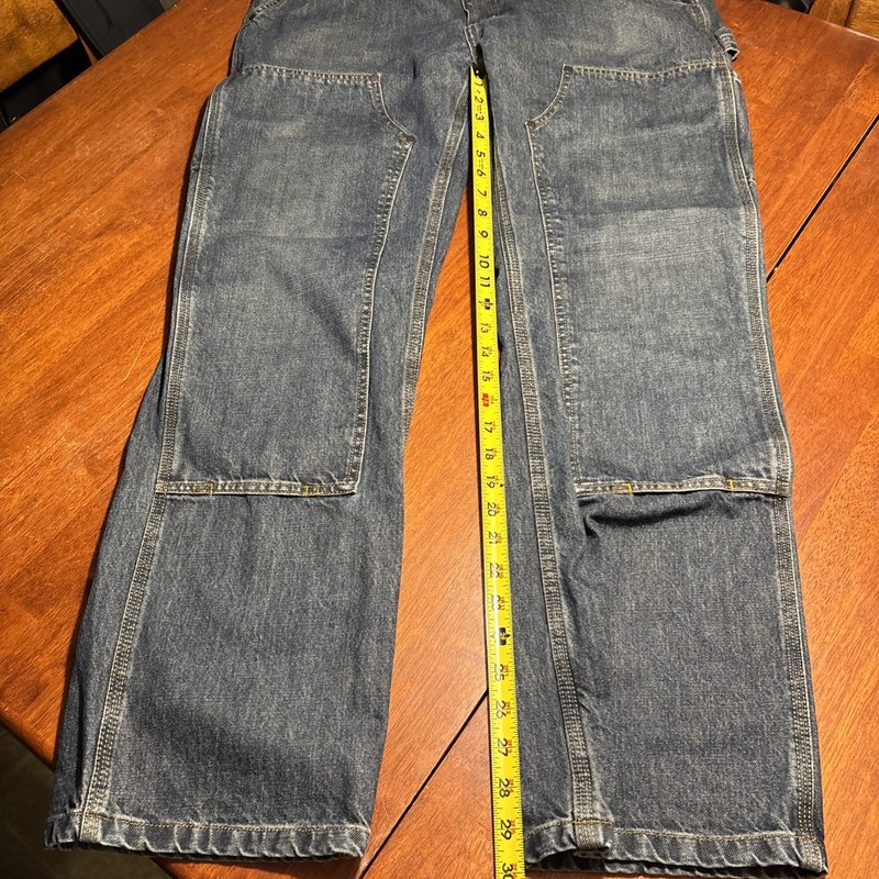 AmericaWare Double Knee 38x32 Workwear Blue Jeans gallery