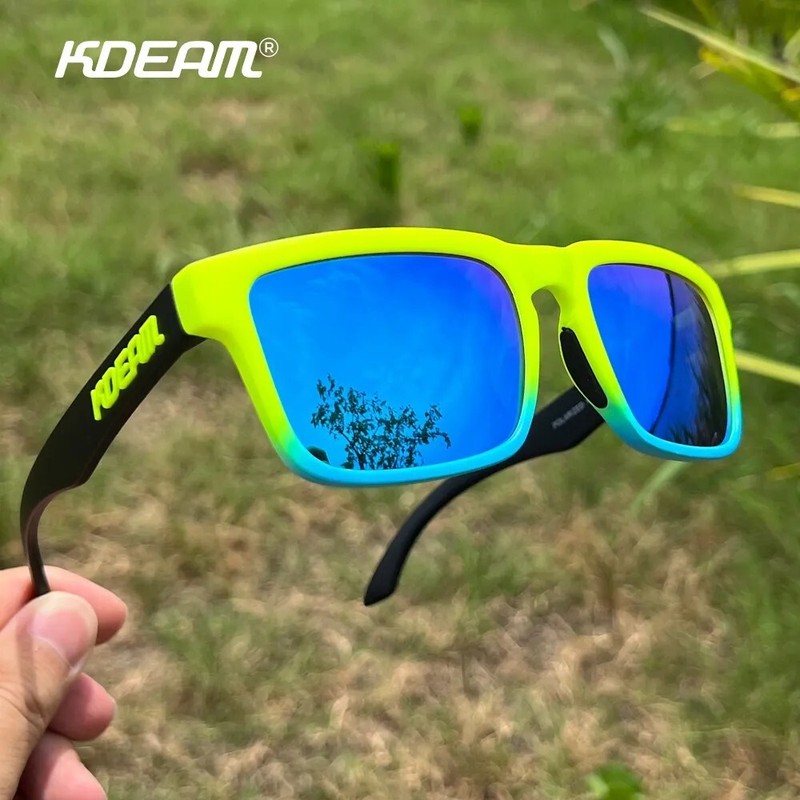 KDEAM Square Polarized Sunglasses Men Sports Outdoor Travel Glasses Women UV400 gallery